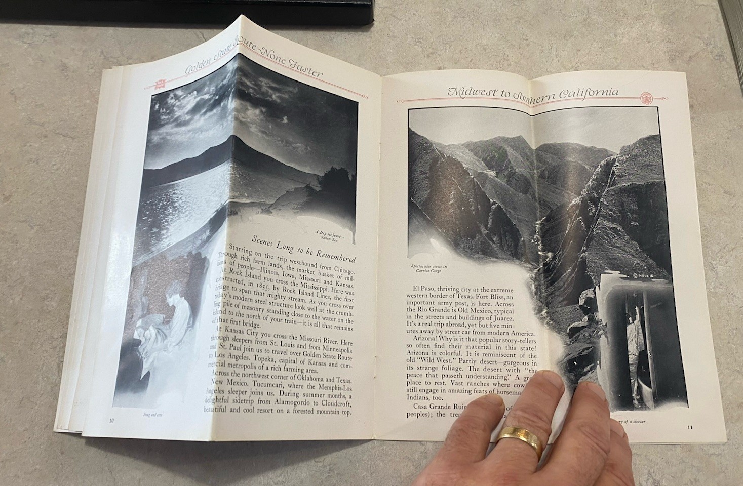 1927 Rock Island Southern Pacific Golden State Route / California Brochure Train