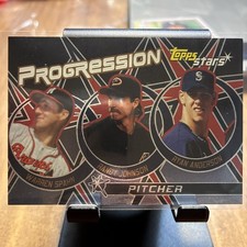 2001 Topps Stars - Progression Randy Johnson, Warren Spahn, Ryan Anderson #P8