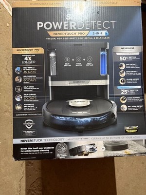 Shark ROBOT VACUUM CLEANER MOP COMBO POWERDETECT NEVERTOUCH PRO RV2820ZE SELF EM