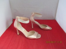 Nina DEZZIE Rhinestones Ankle Strap Sandals 85 - US Size 9 1/2 - Pink - 1315