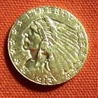1913 $2.5 Dollar Indian Head Quarter Eagle Gold Coin Brilliant Nice