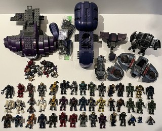 Lotto Figurine Halo Mega Construx 46 Figurine Ricambi Figurine Set e Ricambi