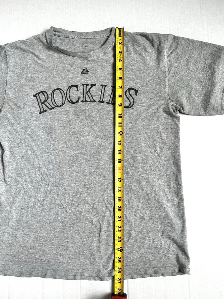 Camiseta de béisbol vintage de los Colorado Rockies Todd Helton talla M día del juego MLB Foto 4 de 4