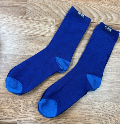 2 Pairs 100 Years of Delta Airlines Crew Socks, Adult, Blue NEW