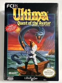 Ultima: Quest of The Avatar (Nintendo, NES) Complete CIB *GREAT SHAPE* Tested