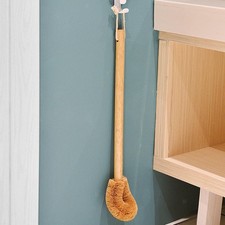 Image of Curved Bathroom Brush, Bathroom Accessories, Long -handle Toilet Treatment with