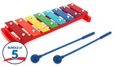 Rhythm Band 8-note Early Childhood Diatonic Glockenspiel 5-pack