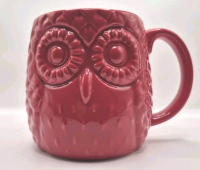 Owl Coffee/Tea Mug Red 3D Home Essentials 