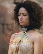 NATHALIE EMMANUEL signed autograph 20x25cm GAME OF THRONES in person autograph