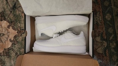 Nike Air Force 1 AF1 Ultra Flyknit Low Triple White Sz 14 Men s 2016 New