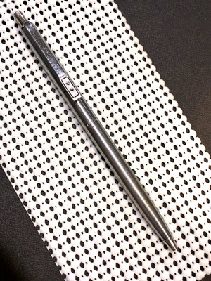 Vintage, Double Heart, Papermate Pen, Silver, Slim Profile, Ex Condition