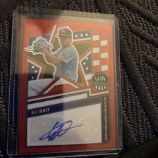 2026 Panini Stars & Stripes Auto Eli Jones Red Prizm /99