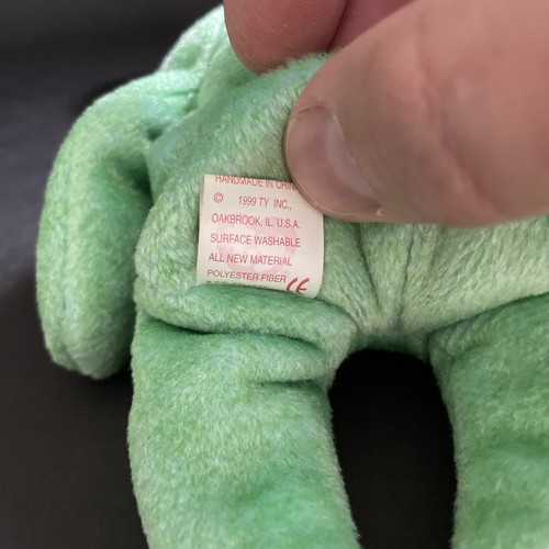 TY Beanie Baby Kicks Bear - Top Zustand - ohne Schaukelanhänger - Bild 6 von 6