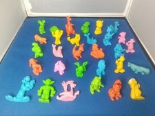 30 vintage 1970's 80's diener others space aliens monsters erasers lot