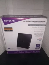Netgear WiFi Cable Modem Router CIB Dual Band AC 1600 Pre-owned 