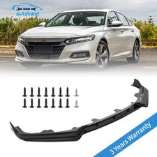 3PCS For Honda Accord 2021 2022 Glossy Black Front Bumper Lip Spoiler Splitter