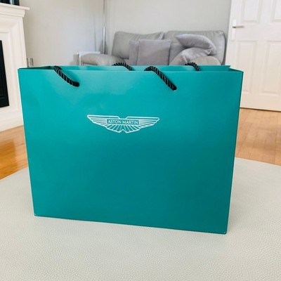 ASTON MARTIN Designer Auto Geschenktüte, 30 cm Breite x 10 cm Tiefe x 24 cm Höhe