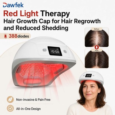 Laser Hair Growth Helmet 650nm Red Light for Hair Loss Home Use Kit LCD Timer