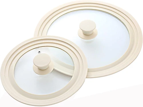 Universal Lids for Pots, Pans & Skillets (Set of 2) – Fits 7, 8, 9, 10, 11, 12 I