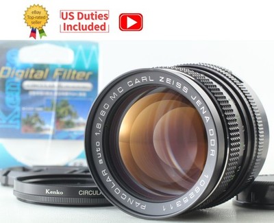 [Top MINT] Carl Zeiss Jena DDR Pancolar Auto 80mm f/1.8 MC Lens M42 From JAPAN