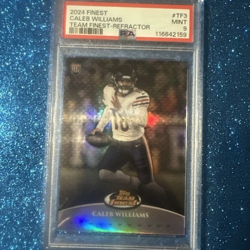 CALEB WILLIAMS  2024 Topps Finest (RC) Team Finest REFRACTOR SP #TF-3 PSA 9 Mint