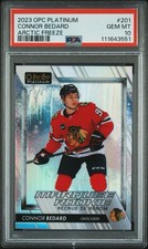 2023 UD O-Pee-Chee OPC Platinum Connor Bedard Rookie Artic Freeze /99 Psa 10 Gem