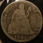 1891 Liberty Seated Dime