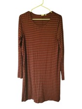 EUC GAP Women's Casual Striped Relaxed Fit Long Sleeve Shirt Dress, Size M