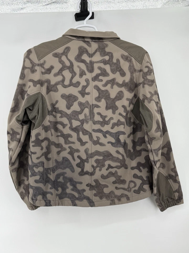 Black Diamond Men’s Soft Shell Fleece Jacket Zip Camo Green Large  - Image 3 of 4