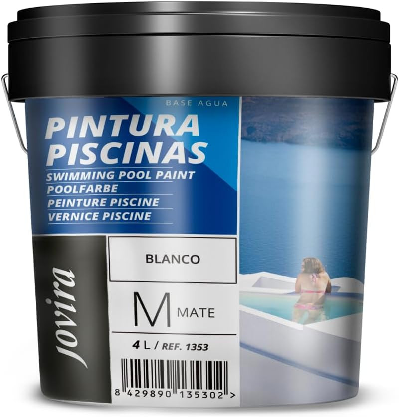Offerta Pittura Piscine 4L - 6kg Vernice Impermeabile per Cemento