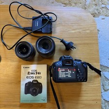 Canon EOS 650D DSLR Digital Camera w 18-55, 55-250mm and bag