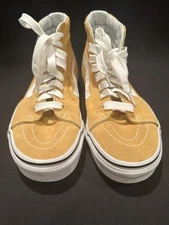 VANS Sk8-Hi Mustard Yellow Suede High Top M4.5/W6