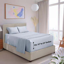 Hearth Harbor Hearth Harbor Extra Deep Pocket King Size Sheet Set - 4 Piece