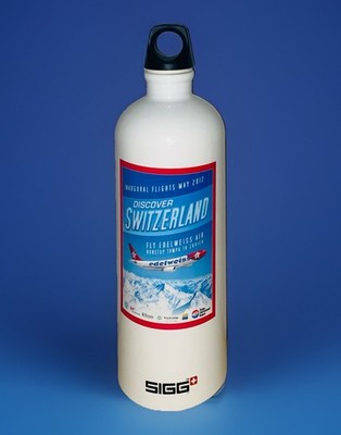 Sigg Traveller Water Bottle 1L Leak Free Metal Bottle Discover Switzerland NEW
