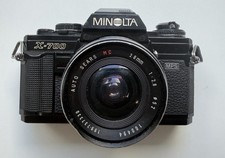 Minolta X-700 MD Camera w ROKKOR 28mm New MD 50mm F1.4 Works perfect