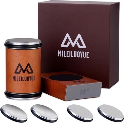 Rolling Knife Sharpener Set Diamond Ceramic Discs Professional Sharpening Kit