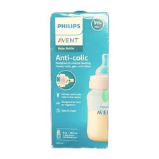 Philips Avent Anti-Colic Baby Bottle With AirFree Vent Clear 9 Oz