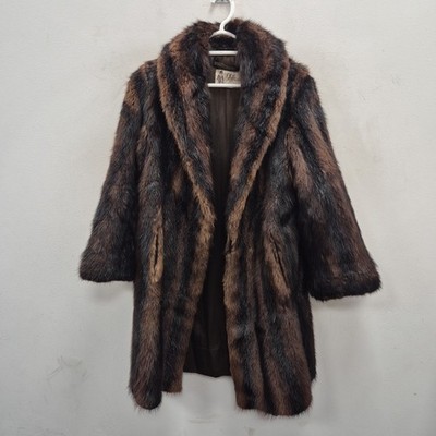 Jaffa Furs Belfast Vintage Braun Echt Nerz Pelz Luxus Braun Diva Jacke Mantel