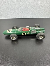 Vintage 1/24 Eldon BRM F1 Slot Car Tested Runs Chrome Metal Chassis Cox Revell
