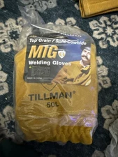 Tillman 50 L Top Grain Premium Split Cowhide MIG Stick Welding Protection Gloves