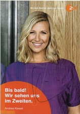 Andrea Kiwi Kiewel (ZDF-Fernsehgarten). sign....