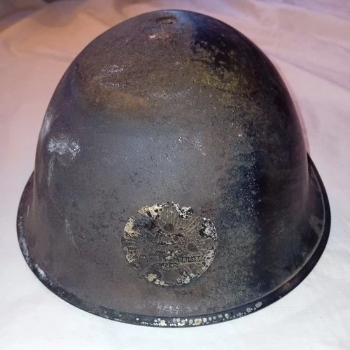 VINTAGE WWII ? MILITARY HOME FRONT ? FIRE BRIGADE HELMET Poss WINCHESTER ?