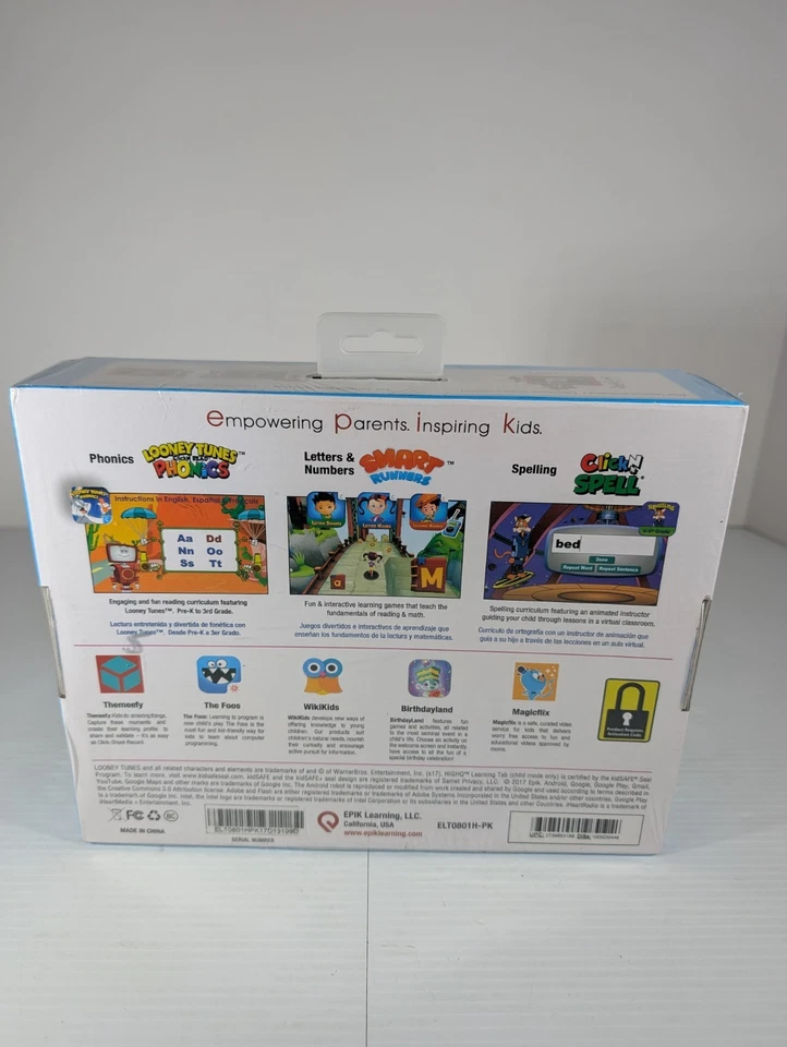 Kids Learning Tablet Epik HighQ 8" Tablet 16GB Quad-Core ELT0801H-PK-WM Pink NEW - Image 4 of 4