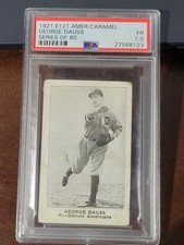 1921 E121 American Caramel George Dauss Series of 80 PSA 1.5 