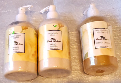 2 Camille Beckman Silky Body Cream 13 oz  & 1 Hand & Shower Gel- French Vanilla