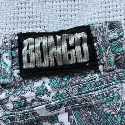 VTG Bongo Gene Montesano Paisley Jeans USA Women's SZ3 High Rise Ankle Zip Rare
