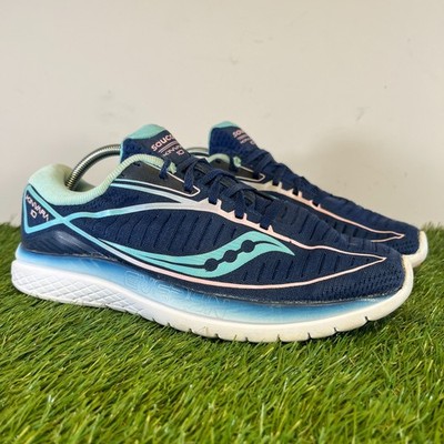 Saucony Turnschuhe Größe 9 Damen blau Kinvara 10 sportliche Walking-Laufschuhe