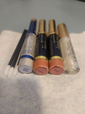  Lot of 3 *Testers Lipsense by Senegence - 90% FULL *FREE TOO FACED LIP PLUMP
