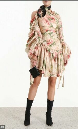 zimmermann espionage silk drape dress Zimmermann Espionage Floral Corset Silk Dress (For Hire) EKOLUV