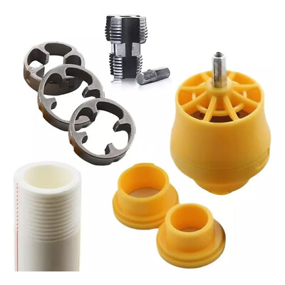 7Pcs PVC Thread Maker Tool NPT Die Set Pipe Round Threader 1/2'' 3/4'' 1'' C88eMOl3